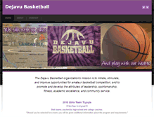 Tablet Screenshot of dejavubasketball.org